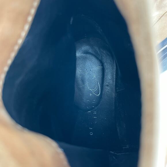 Zero Maria Cornejo Boots Womens 37.5 Ankle Cognac Brown Suede Casual - Picture 11 of 11